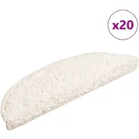 vidaXL Stufenmatten 20 Stk. Weiss 56x17x3 cm