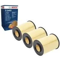 Bosch 3x Luftfilter F 026 400 492 für Ford Volvo C-Max II Grand C30 S40