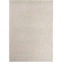 Carpetsale24 Outdoor Teppich, Modern Boho Design, 3D Effekt, Robust und UV-Beständig, ideal für Terrasse Wohnzimmer & Küche, Grösse: 120x170 cm