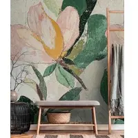 CosmoLiving by Cosmopolitan Vliestapete "Lush Blossom Fototapete erweiterbar" matt strukturiert Florales Design im künstlerischen Used-Look