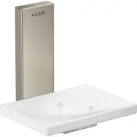 Hansgrohe AXOR Universal Rectangular Seifenschale, Metall, Ablage Glas, 42605
