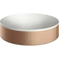 Hansgrohe AXOR Suite Aufsatzwaschtisch 400 ohne Hahnloch und Überlauf, Brushed Red Gold