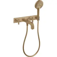 Hansgrohe Fertigmontageset Axor Citterio UP-3-Loch-Wannenarm, m KrG, brush. bron