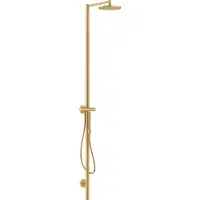 Hansgrohe Duschsäule Axor Starck m TH, Kopfbrause 240mm, 1j, brush. gol opt