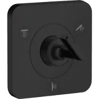 Hansgrohe Fertigset Axor Citterio E UP-Ab- + Umstellvent. 120x120mm, matt-sw