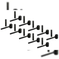 GAH Alberts Alberts 864491 Kloben zum Einschrauben, galvanisch blau verzinkt, Dornmaß Ø16 mm, Länge 125 mm, 10er Set