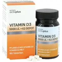 Avitale Activplus Vitamin D3 5000 I.e. + K2 Depot 180 ST