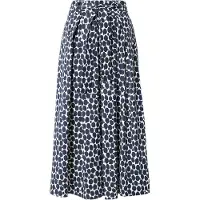 More & more Baumwollrock mit Tupfenprint in marine/white | Gr.: 40
