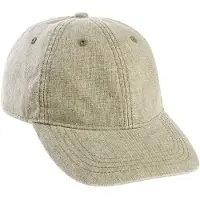 Camel active Cap aus Baumwoll-Leinen-Mix in Olivgrün | Gr.: onesize