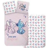 Licens Bed Linen - Junior Size 100 x 140 cm - Stitch & Angel (1029379)
