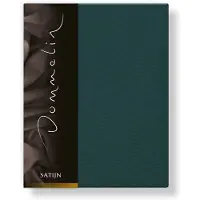 Dommelin Spannbettlaken Antikgrün (Satin 300TC)-90 x 220 cm