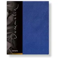 Dommelin Spannbettlaken Jeansblau (Satin 300TC)-140 x 200 cm