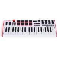 Akai Professional MPK- -Plus-MIDI-Keyboard in Weiß mit 37 Tasten Mini