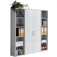 Mid.You Aktenschrank Office Edition Sw Set 3 hoch Grau/Weiß