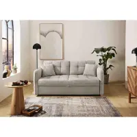 Job Leon 160 Schlafsofa Hellgrau