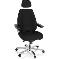 Hjh OFFICE 24 HOURS I - XXL Drehstuhl Schwarz