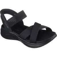 SKECHERS für Damen. 119975 Sandalias Slip-ins Ultra Flex 3.0 Never Better schwarz (38), 3 bis 5 cm, Keine, Lässig