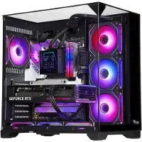 ITek DARK CAVE PANO, Tower, PC, Schwarz, ATX, micro ATX, Mini-ITX, Gaming, Blau, Grün, Rot