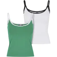 Urban Classics Tanktop "Ladies Contrast Basic Top 2-Pack"