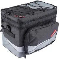Pletscher Gepäckträgertasche Basilea sw/grau,f. System-Gepäckträger