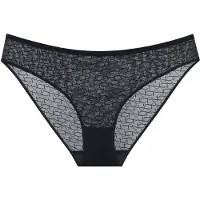 Triumph Klassischer Damenslip Signature Sheer 10222554 Schwarz 38