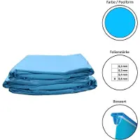 Waterman Poolinnenhüllen rund 0,6 mm 90 cm Tiefe Keilbiese Poolfolie Ersatzfolie Rundbecken 350x90cm - Dicke 0,6mm - Keilbiese - blau
