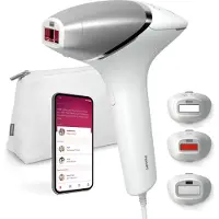 Philips IPL-Haarentferner "Lumea Series 8000 BRI946/00" 450.000 Lichtimpulse 3 Aufsätze (Körper, Gesicht, Präzision)