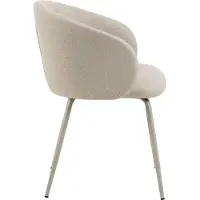 Fonq (2er Set) Eleanor Esszimmerstuhl Mit Armlehnen Stoff beige.
