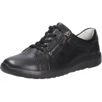 Waldlaufer K-IRA Sneaker, Hirsch-Leder, Schwarz, Weite K 634002-199-001 43