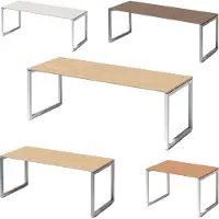 Bisley Cito Schreibtisch O-Gestell fixiert - Nachbildung Ahorn, Gestell: Silber, Größe: 120 x 80 cm
