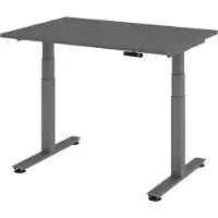 Bümö Schreibtisch elektrisch XDSM - Größe: 120 x 80 cm, Nachbildung: Graphit, Gestell: Graphit