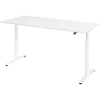 Bümö Schreibtisch elektrisch Bluetooth & App XDLR - Nachbildung: Weiß, Größe: 180 x 80 cm, Gestell: Weiß