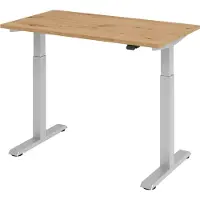 Bümö Schreibtisch elektrisch XMST (Mini) - Nachbildung: Weiß, Größe: 140 x 67,2 cm