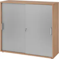Bümö Schiebetürenschrank office - 3 Ordnerhöhen