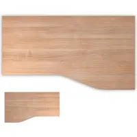 Bümö DIY Schreibtischplatte - Nachbildung: Nussbaum, Größe: 180 x 100 cm