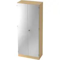 Bümö office Garderobenschrank - Nachbildung Ahorn/Silber