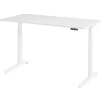 Bümö Schreibtisch elektrisch XBHM - Nachbildung: Weiß, Größe: 160 x 80 cm, Gestell: Weiß