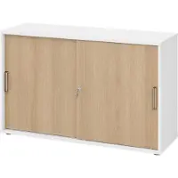 Bümö Schiebetürenschrank office - 2 Ordnerhöhen