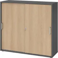 Bümö Schiebetürenschrank office - 3 Ordnerhöhen