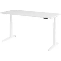 Bümö Schreibtisch elektrisch XBHM - Nachbildung: Weiß, Größe: 180 x 80 cm, Gestell: Weiß