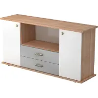 Bümö office Sideboard mit 2 Schübe & 2 Türen