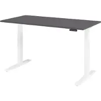 Bümö Schreibtisch elektrisch XMKA - Größe: 160 x 80 cm, Nachbildung: Graphit, Gestell: Weiß