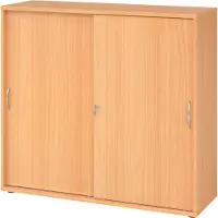 Bümö Schiebetürenschrank office - 3 Ordnerhöhen