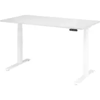 Bümö Schreibtisch elektrisch XDKB - Nachbildung: Weiß, Größe: 160 x 80 cm, Gestell: Weiß