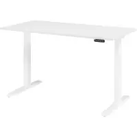 Bümö Schreibtisch elektrisch XMKA - Nachbildung: Weiß, Größe: 160 x 80 cm, Gestell: Weiß