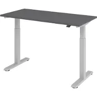 Bümö Schreibtisch elektrisch XMST (Mini) - Nachbildung: Graphit, Größe: 140 x 67,2 cm