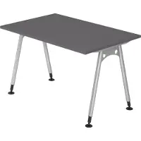 Bümö Schreibtisch Serie-A - Größe: 120 x 80 cm, Nachbildung: Graphit