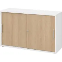 Bümö Schiebetürenschrank office - 2 Ordnerhöhen