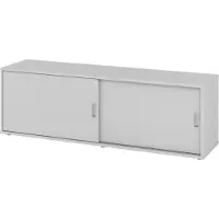 Bümö office Lowboard mit Schiebetür - Nachbildung: Grau
