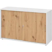Bümö Schiebetürenschrank office - 2 Ordnerhöhen